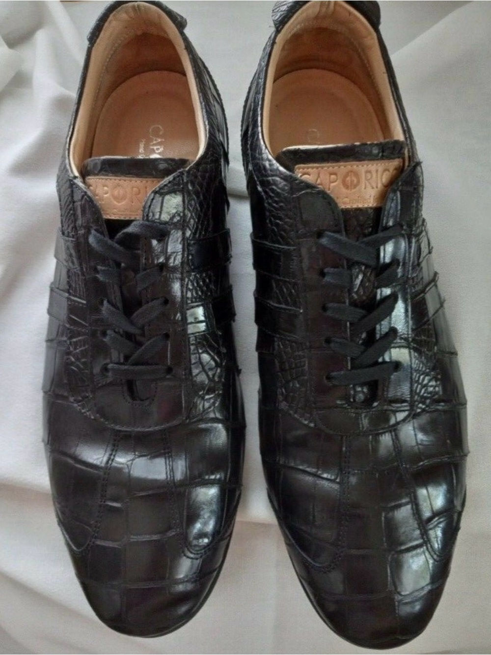 Caporicci 9412 genuine alligator made 100% in Italy Lace-Up Sneakers 🇮🇹 - Picture 5 of 11